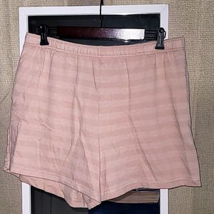 Tan striped So large boyfriend shorts